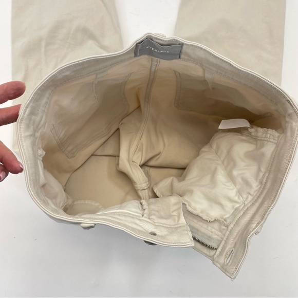 Everlane Straight Leg Cropped Jeans 8 Beige - Picture 7 of 13